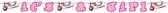 slinger It's A Girl 2 meter papier roze