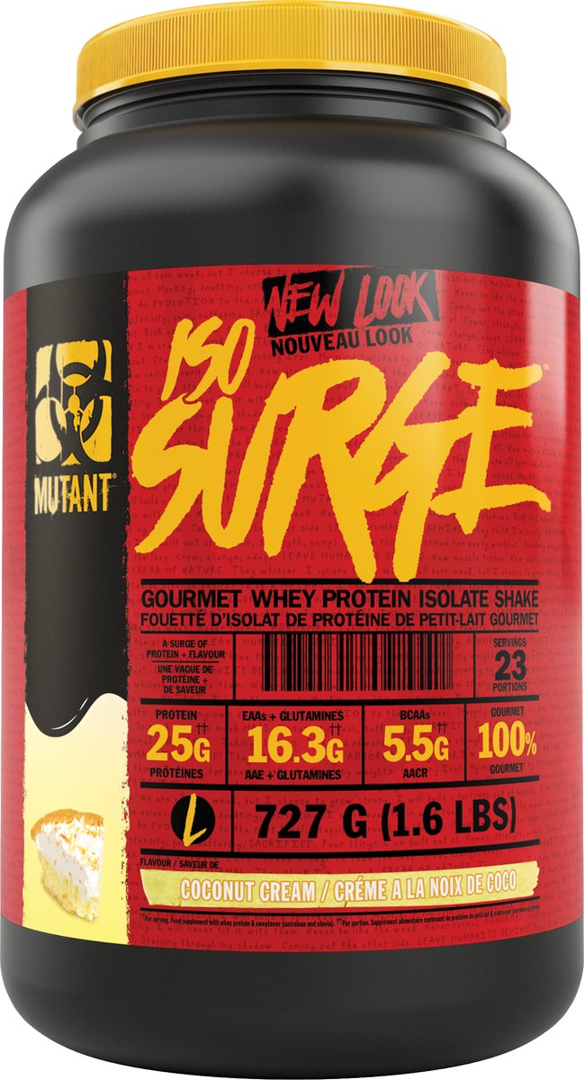 Mutant Mutant Hardcore Iso (1.6lbs) Coconut Cream - Eiwitten - Wei-eiwit isolaat