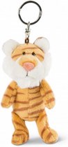 sleutelhanger Tiger-Lilly junior 10 cm pluche/staal bruin