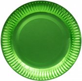 feestborden 23 cm karton groen 8 stuks