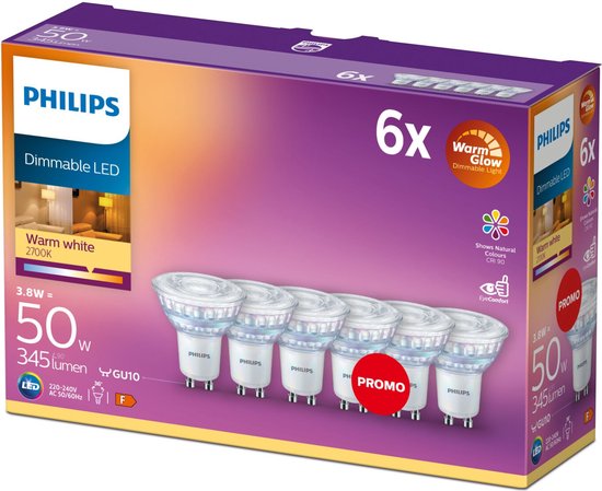 LED Spot SceneSwitch 50W GU10 Warm Wit Licht 3 stuks - Van den Heuvel Verlichting