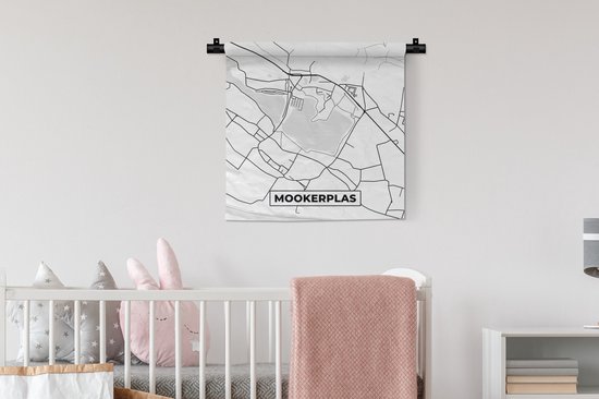 Tapisserie - Tapisserie - Carte - Carte - Plan de la ville - Mookerplas - 60x60 cm - Tapisserie