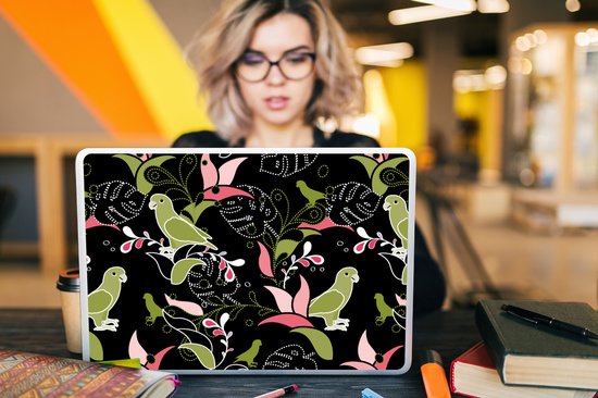 Sticker ordinateur portable - 17,3 pouces - Jungle - Vogel - Motifs