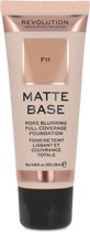 Makeup Revolution Matte Base Pore Blurring Fond de Teint Couverture Fond de teint - F11