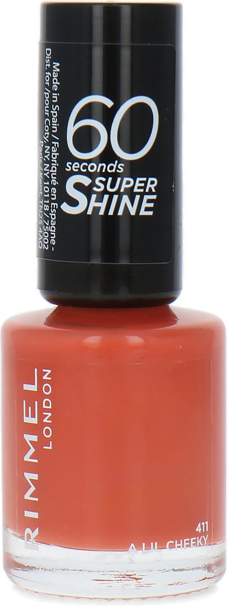 Rimmel 60 Seconds Super Shine Nagellak - 411 A Lil Cheeky