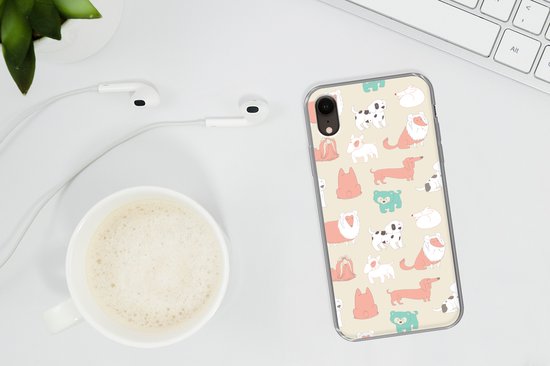 Coque iPhone XR - Motif - Chien - Puppy - Garçons - Filles - Enfants - Kids - Coque de téléphone en Siliconen