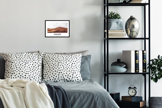 Poster in lijst - Fotolijst 30x20 cm - Posters - Afrika - Zand - Natuur - Posterlijst zwart - Decoratie - Wanddecoratie woonkamer - Muurdecoratie slaapkamer