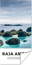 Poster Indonesië - Eiland - Water - 60x120 cm