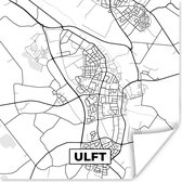 Poster Ulft - Stadskaart - Plattegrond - Nederland - Kaart - Zwart Wit - 30x30 cm