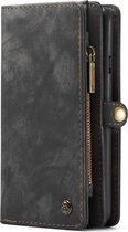 Caseme 008 Telefoonhoesje geschikt voor OnePlus 7 Pro Hoesje Uitneembare 2in1 Bookcase Portemonnee - Zwart