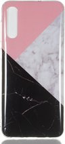 Mobigear Hoesje geschikt voor Samsung Galaxy A50 Telefoonhoesje Flexibel TPU | Mobigear Marble Backcover | Galaxy A50 Case | Back Cover - Driekleurig