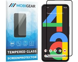 Mobigear Screenprotector geschikt voor Google Pixel 4a Glazen | Mobigear Premium Screenprotector - Case Friendly - Zwart