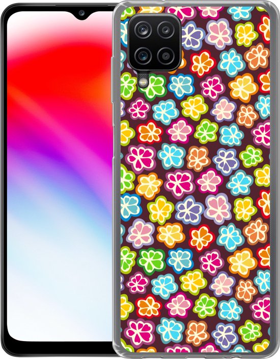 Coque Samsung Galaxy A12 - Filles - Bloem - Motifs - Coque de téléphone en Siliconen -