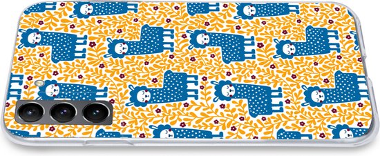 Coque Samsung Galaxy S21 - Filles - Lama - Plantes - Motifs - Coque de téléphone en Siliconen -