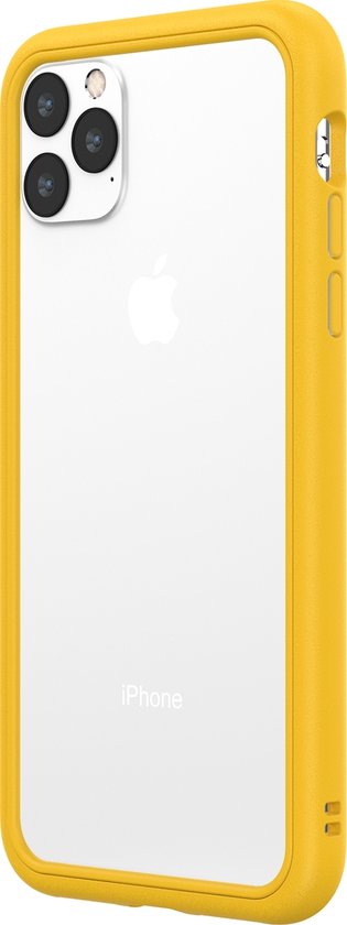 Rhinoshield Telefoonhoesje geschikt voor Apple iPhone 11 Pro Max Hoesje Hardcase | Rhinoshield CrashGuard NX Bumper - Geel