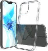 Mobigear Hoesje geschikt voor Apple iPhone 12 Pro Max Telefoonhoesje Hardcase | Mobigear Crystal Backcover | iPhone 12 Pro Max Case | Back Cover - Zwart /Transparant | Zwart,transparant