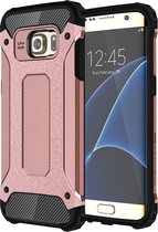 Mobigear Hoesje geschikt voor Samsung Galaxy S7 Edge Telefoonhoesje Hardcase | Mobigear Outdoor Backcover Shockproof | Schokbestendig Galaxy S7 Edge Telefoonhoesje | Anti Shock Proof - Roségoud