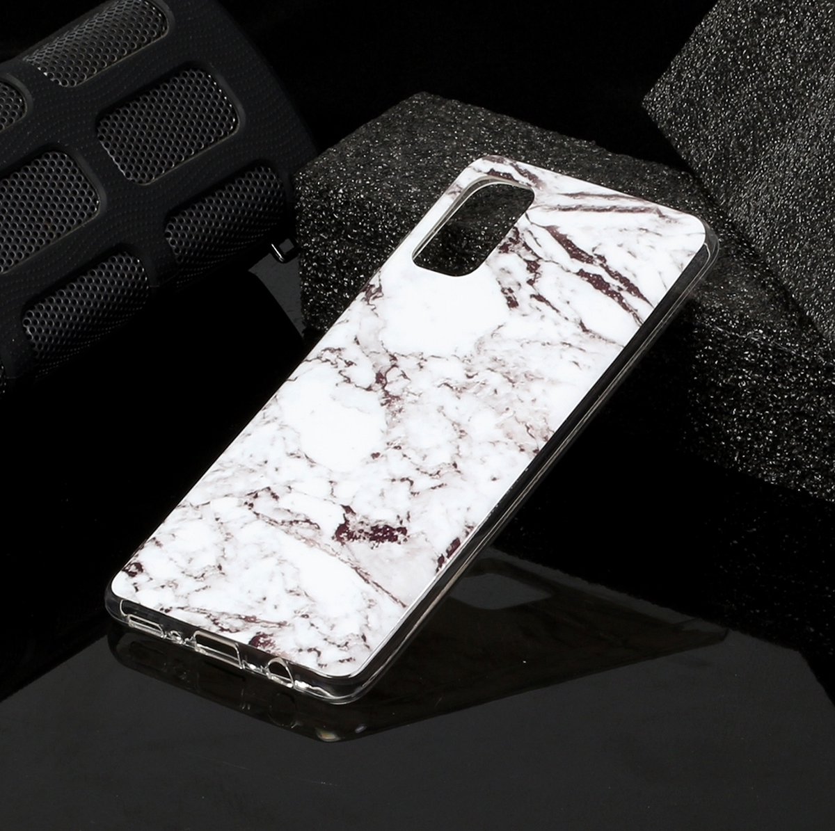 Mobigear Marble Glass - Coque Samsung Galaxy A41 Coque arrière en