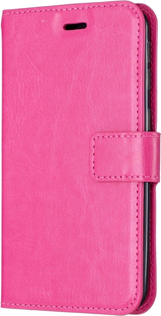Mobigear Telefoonhoesje geschikt voor Samsung Galaxy A20e Hoesje | Mobigear Wallet Bookcase Portemonnee | Pasjeshouder voor 3 Pasjes | Telefoonhoesje voor Pinpas / OV Kaart / Rijbewijs - Roze