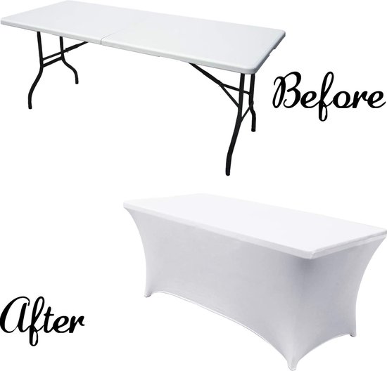 Hoge tafel hoes MCW-J30 (2-delig), hoes wit
