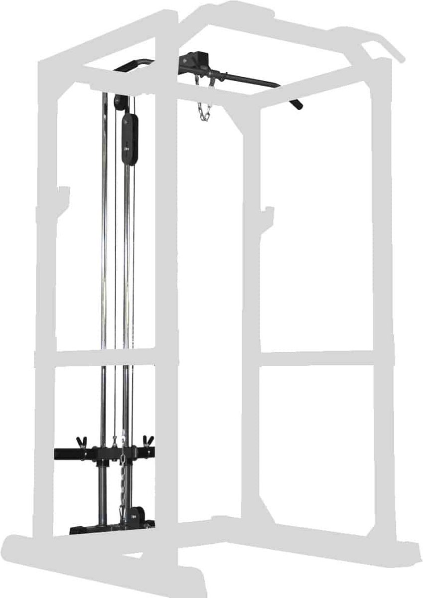 Lat/Low Pulley uitbreiding voor het Power rack met adapters