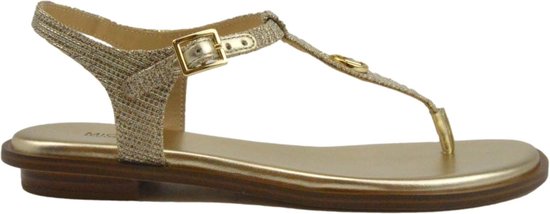 Michael Kors Mallory Thong Leather Pale Gold