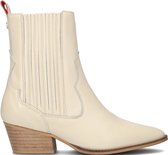Haboob P7232 Enkellaarsjes - Enkelboots met rits - Dames - Beige - Maat 38