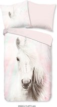 Bettwasche  FLUFFY - 135x200+1-80x80 kids nr.20028 pink