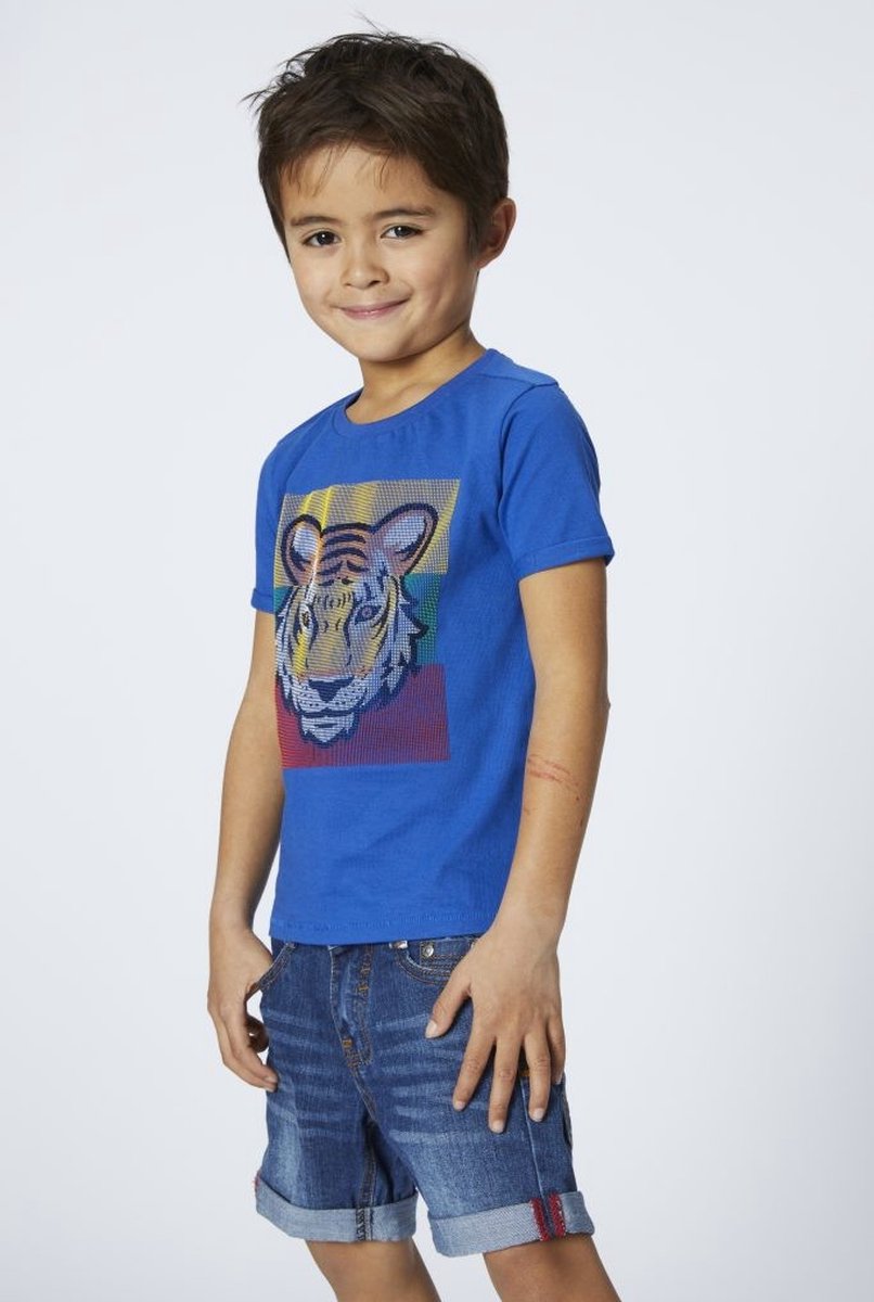 LEMON BERET Small Boys T-shirt Tiger BIO katoen