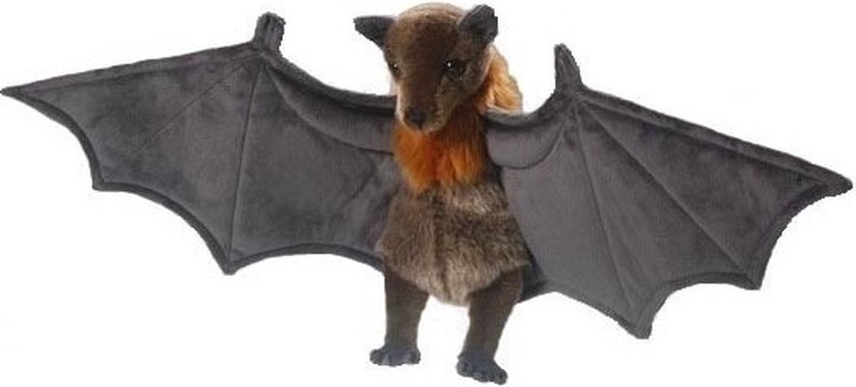 Carldick pluche vliegende hond vleermuis knuffel - 60 cm - vleermuizen - dieren knuffels