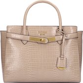 Guess Enisa High Society Satchel Handtassen - Taupe