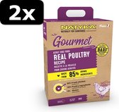 2x NATYKA GOURMET ADULT POULTRY 9KG
