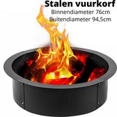 FireMorn® Stalen vuurkorf Ring - Vuurschaal - Designable – Tuin decoratie - Diameter 94,5CM