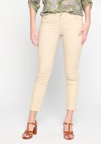 LOLALIZA Slimfit broek - Beige - Maat 40