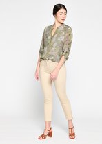 LOLALIZA Slimfit broek - Beige - Maat 38