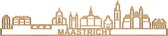 Skyline Maastricht Eikenhout 165 Cm Wanddecoratie Voor Aan De Muur Met Tekst City Shapes