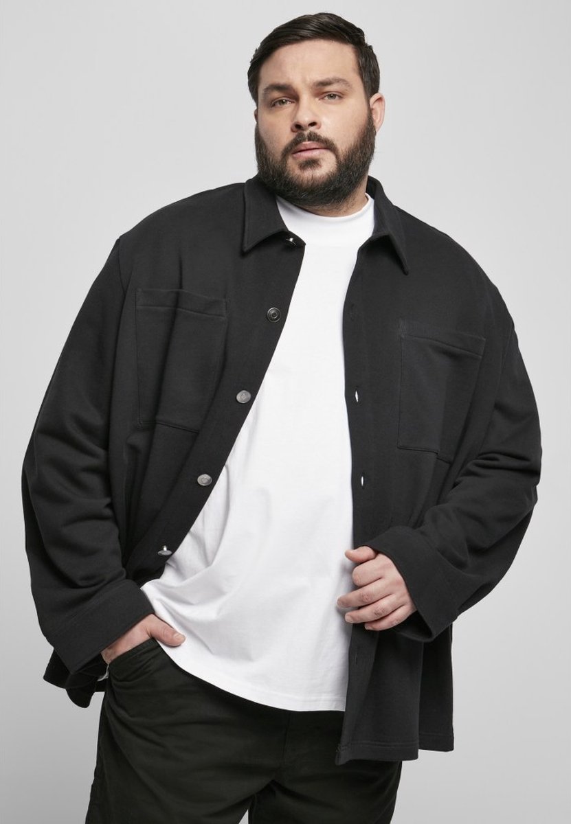 Urban Classics Overhemd -S- Organic Terry Zwart