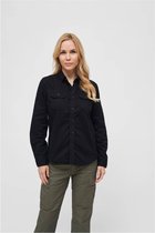 Urban Classics Blouse -M- Vintageshirt Longsleeve Zwart