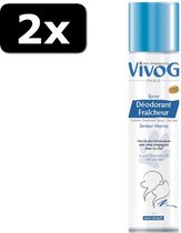 2x DEODORANT SPRAY MARINE 300ML