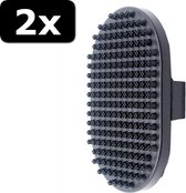 2x PALM PAD RUBBER BORSTEL OVAAL 13CM