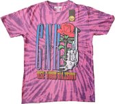 Guns N' Roses - UYI Pistol Heren T-shirt - L - Roze/Paars