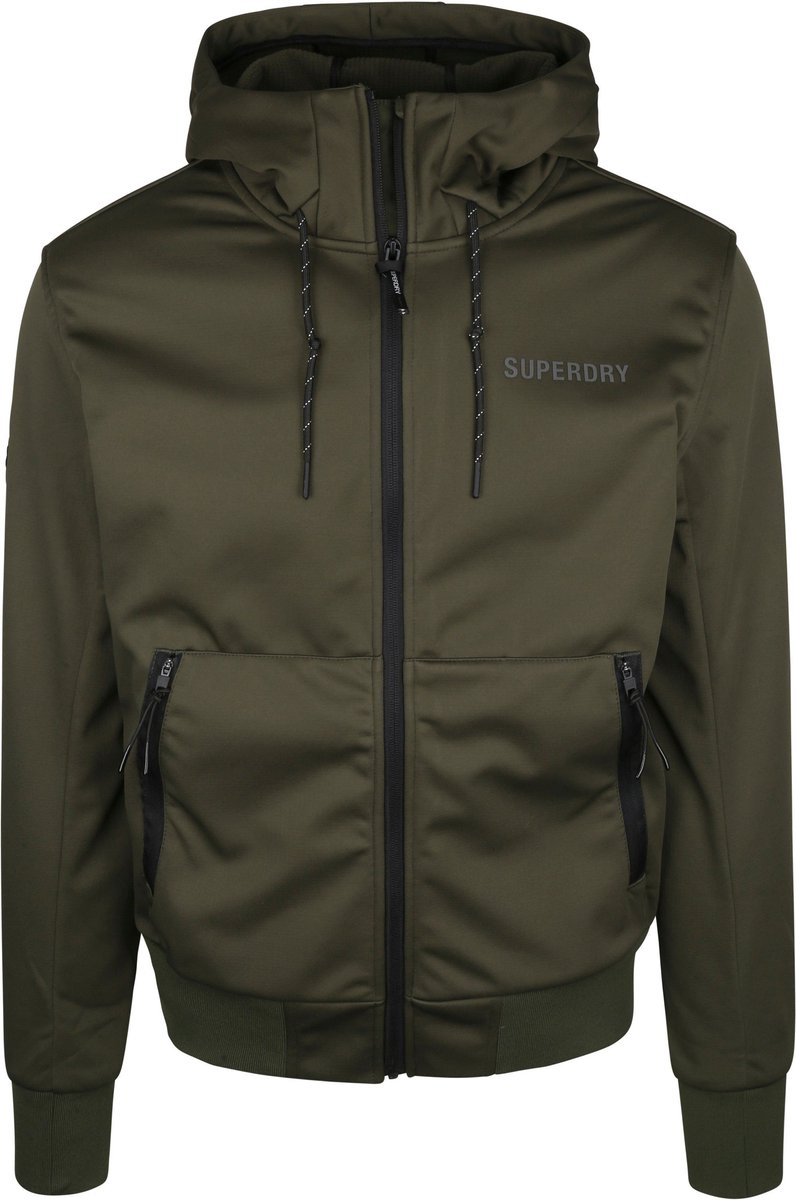 Superdry CODE TECH SOFTSHELL JKT Heren Jas 3XL Groen