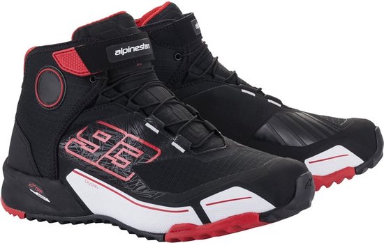 Alpinestars MM93 Cr-X Drystar Riding Shoes Black Red White US 10 - Maat - Laars