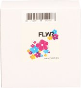FLWR - Labelprinterrol / DK-11218 24x24mm/ Wit - geschikt voor Brother