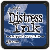 Ranger Distress Stempelkussen - Mini ink pad - Chipped sapphire