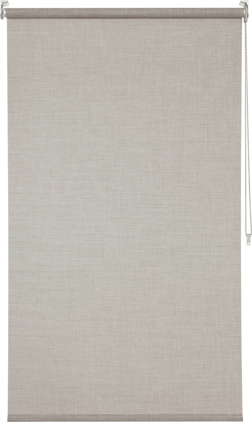 INSPIRE - zijrolgordijn zonwering PUEBLA- MOON - B.135 x H.250 cm - beige - warmte-isolerend - raamgordijn