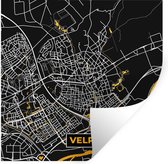 Stickers muraux - Velp - Plan d'Etage - Carte - Plan de Ville - Or - 120x120 cm - Film Adhésif XXL