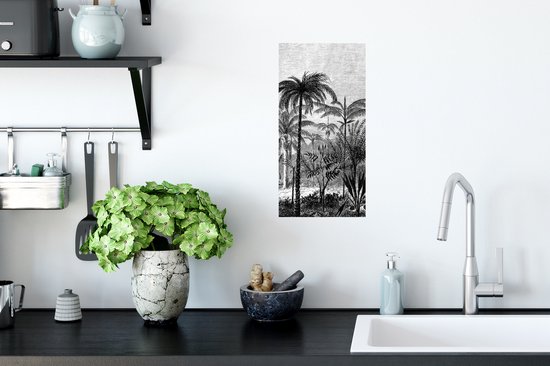 Stickers muraux - Film autocollant - Design - Arbre - Jungle - 20x40 cm - Film adhésif - Stickers muraux chambre d'enfant - Papier peint autocollant