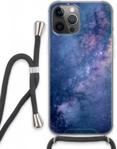 Case Company® - iPhone 13 Pro Max hoesje met Koord - Nebula - Telefoonhoesje met Zwart Koord - Extra Bescherming aan alle Kanten en Over de Schermrand