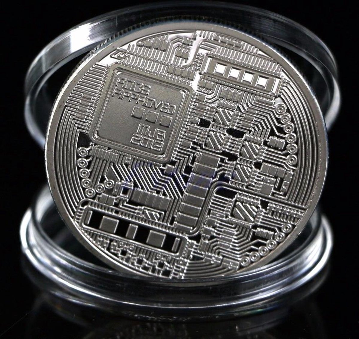 Bitcoin verzamelmunt - Crypto coin van staal - 4 cm - Zilver | bol